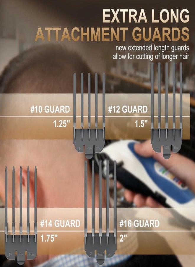 CR8GR8 Clipper Guards Set, 4 Pack 1.25", 1.5", 1.75", 2" Compatible with Most Wahl Clippers, Gray Replacement Guides - Image 4